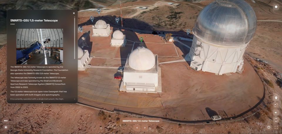 Interfaz diurna de CTIO con la reconstrucción y sus controles